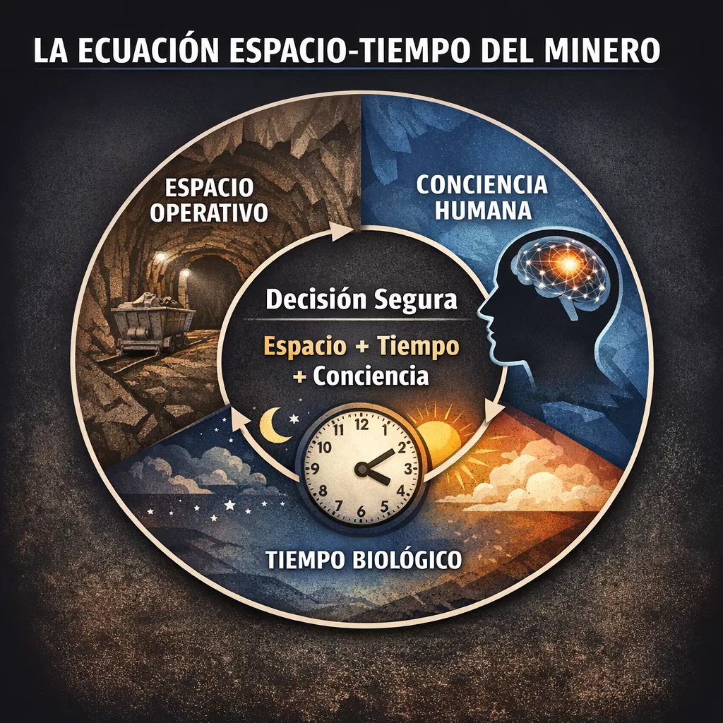 Portada artículo Ecuación espacio tiempo del minero, es viajar a las profundidades de la tierra.