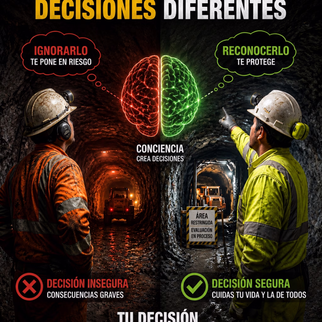 Dos trabajadores ane un riesgo pensando distinto.